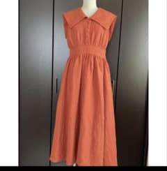 COEL オレンジ ノースリーブ ロングワンピースのサムネイル