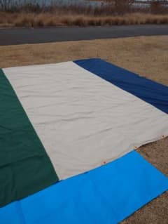 キャンプオンパレード　ポリコットンタープ　3m×4m　真鍮性自在金具付き キャンプオンパレード ポリコットンタープ 3m×4m 真鍮性自在金具付き