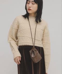 KBF MIXケーブルショートニットのサムネイル