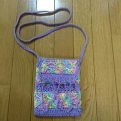 鍵あみ カラフル ミニショルダーバッグのサムネイル