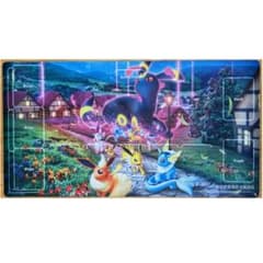 【メルカリ過去取引1件のみ】ポケモンカードプレマ海外ブイズリージョナルTOP8 ポケモンカード プレイマット イーブイズ ブラッキーVMAX 海外 中国