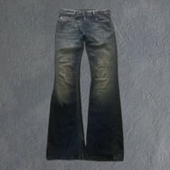 DIESEL バギーデデニム　フレア　y2k archive平成グランジ00s 00s Diesel フレアデニム archive y2k 平成 グランジ wide