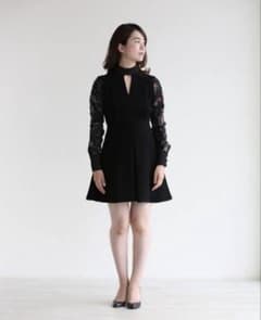 mame　Floral Cut Jacquard Sleeves