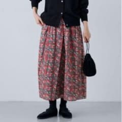 未使用同様 かぐれ リバティプリントスカート Wiltshire フレア
