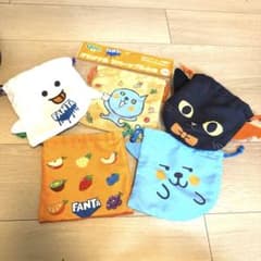 非売品　Qoo リバーシブル巾着　5枚セットのサムネイル