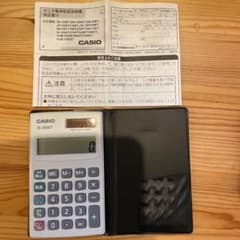 カシオ　電卓　CASIO SL-300ET  動作確認済　取説付　手帳タイプのサムネイル