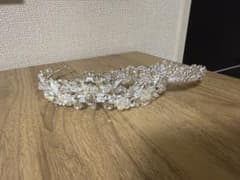 ブライダルティアラ シルバー クリスタル パール　セットのサムネイル