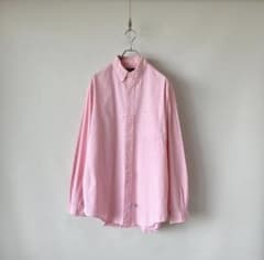ラルフローレン　ボタンダウンシャツ　ポニーなし　胸ポケット　90s XL ピンクのサムネイル