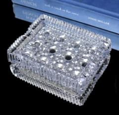 オールド・バカラ 稀少型 長方形 ディアマン・ピエーリー 切子 灰皿 小物入れ オールド・バカラ 稀少型 長方形 ディアマン・ピエーリー 切子 灰皿