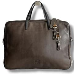 良品 LOEWE ロエベ ビジネスバッグ アナグラム 2WAY A4 レザー - メルカリ
