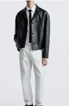 完売品 ZARA リアルレザージャケット S-M - メルカリ