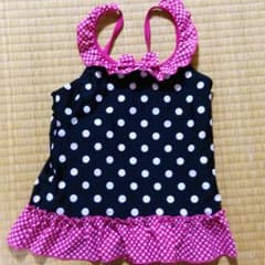 めぐみ様専用【キッズ 女の子】130 水着 水玉のサムネイル