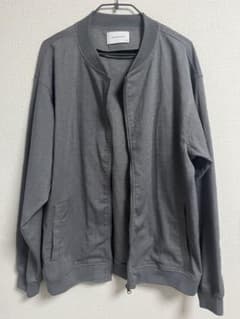 URBAN COLLECTION エアリネン リネンライクブルゾン グレー XLのサムネイル