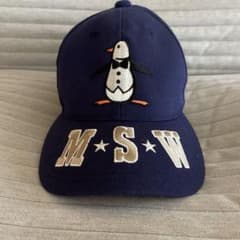 GRAND SLAM ペンギン刺繍キャップ Lサイズ ネイビーのサムネイル