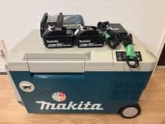 マキタ 充電式保冷温庫 CW001G バッテリー2個 充電器セット　中古品 マキタ 充電式保冷温庫 CW001G バッテリー2個 充電器セット 中古品