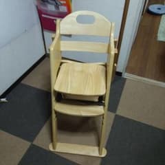 木製ベビーチェア テーブル付き ハイチェアのサムネイル