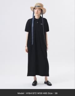 美品！ LACOSTE BEAMS 別注 ポロワンピース ブラック 38 - メルカリ