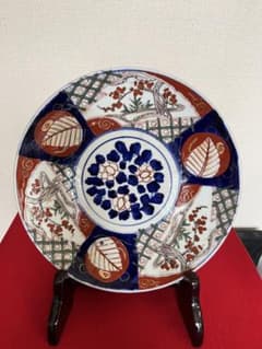 有田焼 伊万里焼 古伊万里 色絵 大皿 約31cm 管理A2814 飾り皿 骨董 有田焼 伊万里焼 古伊万里 色絵 大皿 約31cm 管理A2814 飾り皿 骨董