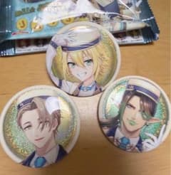 にじさんじ　缶バッジビスケット2 （卯月コウ、オリバー・エバンス、花畑チャイカ）のサムネイル