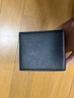 JOGGO 二つ折り財布 ブラック×ボルドー レザーのサムネイル