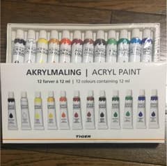 新品☆アクリル絵の具12色セット♪のサムネイル