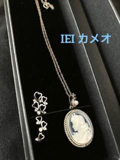 IEI カメオ 作家サイン 入り 925刻印有り ペンダント ネックレス