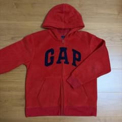 GAP キッズ フリース ジップアップパーカー レッドのサムネイル