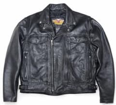 Harley-Davidson ダブルライダースジャケット XL 黒のサムネイル