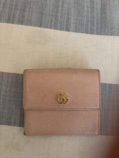 GUCCI GGマーモント 二つ折り財布 ピンクのサムネイル