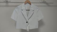 まるまる様専用 GU ハーフスリーブ クロップド ジャケット ナチュラル  Sのサムネイル