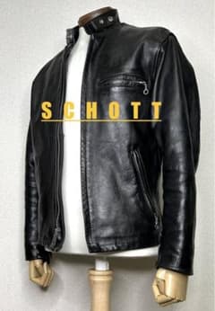 ⑦schott 641ライナー付 【36】米国製◇革ジャンninjaハーレー - メルカリ