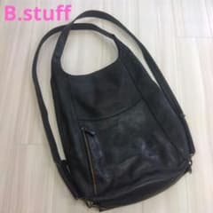 ビースタッフB.stuff 黒レザーＸリュック スムース革 アンナ ビースタッフB.stuff 黒レザーXリュック スムース革 アンナ - メルカリ