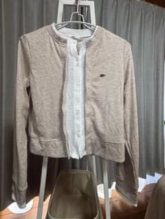 ☆Heather 長袖 トップス 重ね着風 ベージュのサムネイル