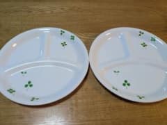 ★美品★Corelle クローバー ランチプレート 21.5センチ　2枚セットのサムネイル