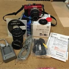 OLYMPUS PEN E-PL1S ミラーレスカメラ 付属品有 望遠レンズ付きのサムネイル