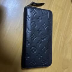 ノーブランドブラックレザー 長財布のサムネイル