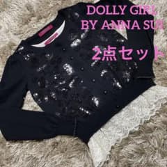 DOLLY GIRL BY ANNA SUI  スパンコール　黒カーディガンのサムネイル