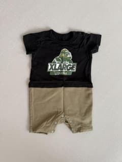 XLARGE 半袖ロンパース 80サイズ 黒/カーキのサムネイル