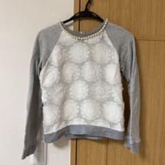 【sweet様専用】レースパールスウェットのサムネイル