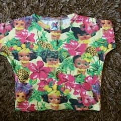 ★バナバナ９０㎝アロハキューピー柄ドルマンTシャツ★のサムネイル