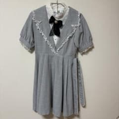 ROJITA Tailored Layered Look Dress, One Size Fits All, Gray