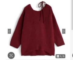 グレイルGRL 2Wayショルダーリボンニットトップス [kz654]のサムネイル