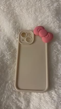 ハローキティ リボン付きソフトケース iPhone15用のサムネイル