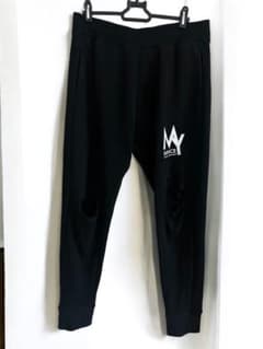 MYDANCE ダメージ加工パンツ 黒のサムネイル