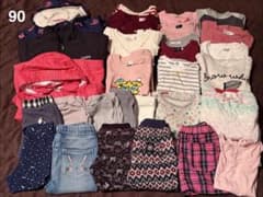 ブランド多数！アウター入り女の子秋冬服まとめ売り【90cm】30点のサムネイル