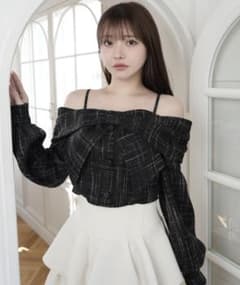 LIP SERVICE リボンオフィショルロングスリーブトップスのサムネイル