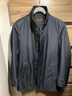 MOORER スタンドカラーコートBERECCI-WI ダークブルー 美品 MOORER スタンドカラーコートBERECCI-WI ダークブルー 美品 - メルカリ