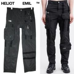 Brand new Heliot Emil Velcro pouch cargo pants, size L (W86), 66,930 yen.