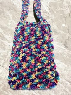 ★新作★【ハンドメイド】カラフルな手編みグラニーバッグのサムネイル
