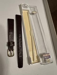 Bear 시계 용 가죽 벨트 브라운 14mm